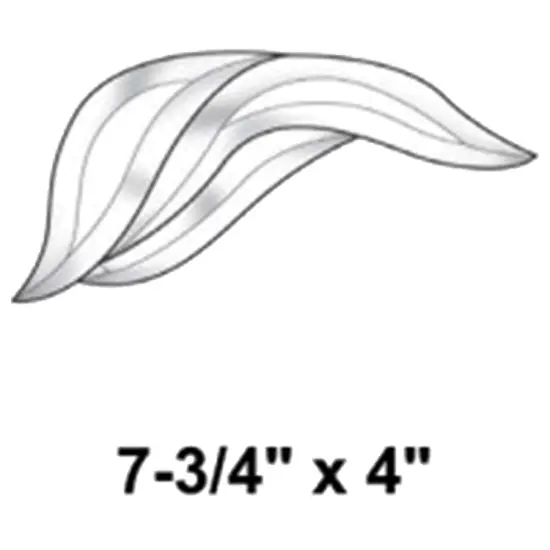 7-3/4" x 4" Exquisite Clear Glass Bevel Cluster EC536 {2}