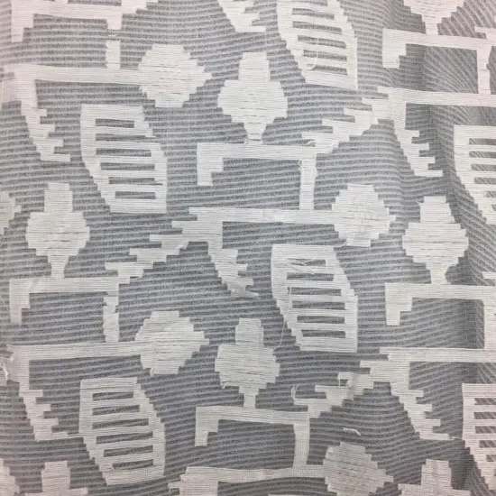 1 Yard Organza White on White Print Fabric for Bridal & Couture 44/45 Inch Wide {1}