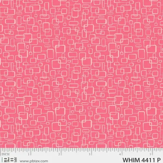 Pink Whimsy On The Quad 44"/45" Fabric Per Yard {1}