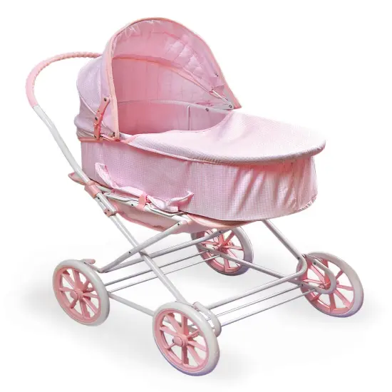 Badger Basket Just Like Mommy 3-in-1 Doll Pram/Carrier/Stroller Pink/Gingham {1}
