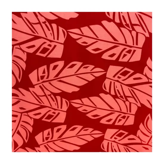 1 Yard Tropical Paradise Rayon Fabric 36" L x 45" W Red {2}