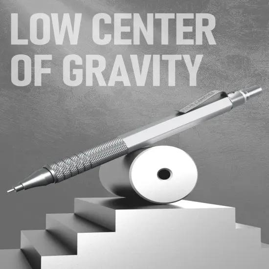 0.7mm Mechanical Pencil Set with Case, 3PCS Metal Artist Lead Pencil with 8 Tubes (480PCS) HB Lead Refills, 3 Erasers, 9 Eraser Refills For Engineer Art Writing Drawing Drafting, Silver {2}