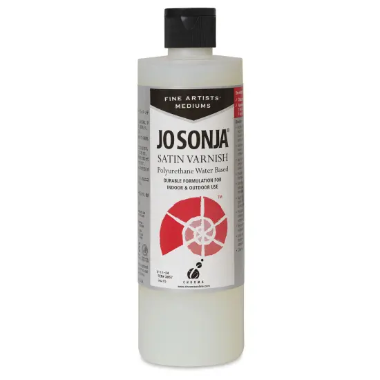 Jo Sonja's Polyurethane Varnish - Satin, 16 oz bottle {1}