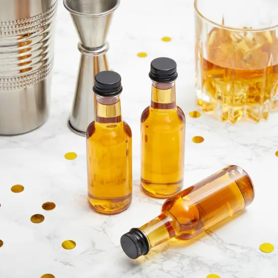 30 Pack 50ml Mini Liquor Bottles with Caps - 50mL Small Wine Bottle with 6 Funnels for Party Favors, Alcohol {3}