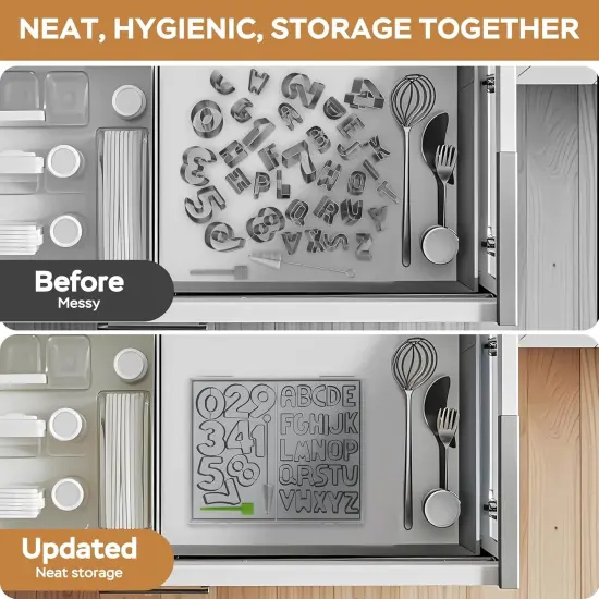 Alphabet & Number Cookie Cutters Sets of 35 Pieces {2}