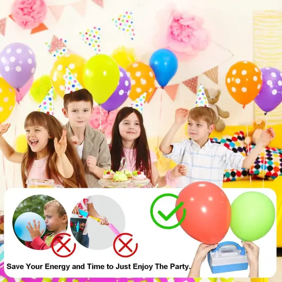 Balloon Pump Electric Air Pump Inflator Deflator Multi-Functional for Inflatables Balloons Party Decoration {4}