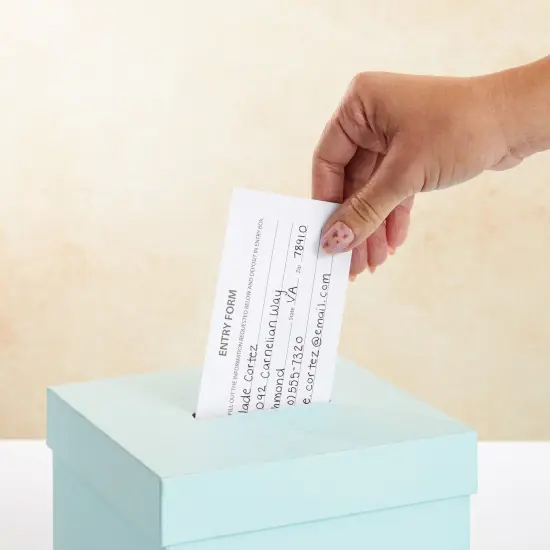 Juvale 2000 Raffle Ticket Sheets, Blank Entry Forms for Contests, School Events (White, 20 Pads, 5.25 x 2.7 In) {3}