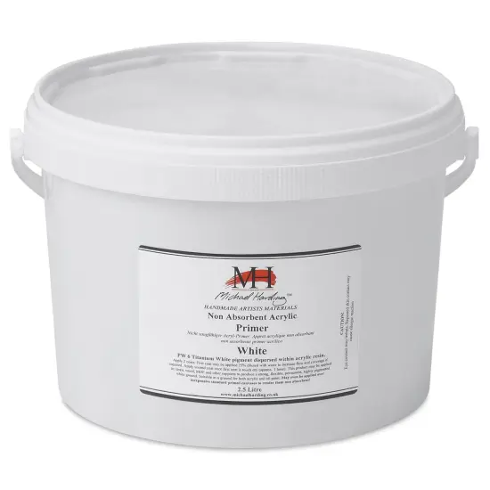 Michael Harding Non-Absorbent Acrylic Primer - White, 2.5 Liter, Bucket {1}