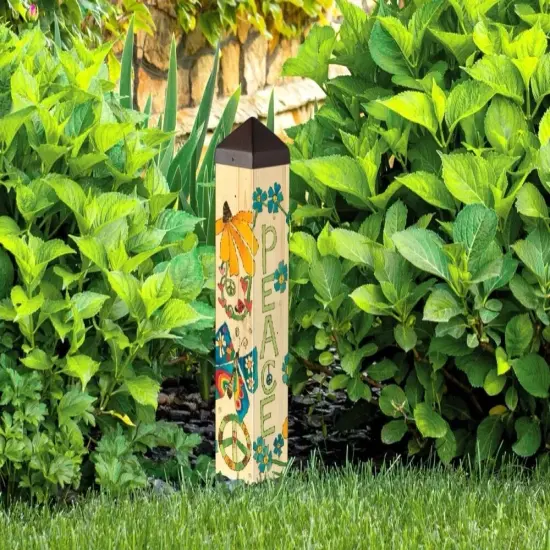 Peace Butterfly Art Pole 20 Inches {2}