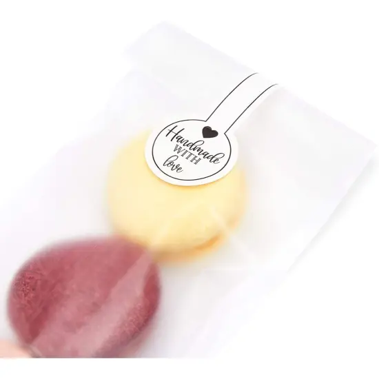 Clear Plastic Treat Bags with Stickers for Baked Goods (3.35 x 8.9 In, 150 Pack) {5}