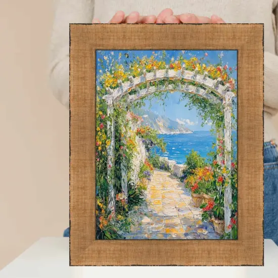 Wide Antique Gold Copper Bronze Picture Frame 13x13 frame {7}