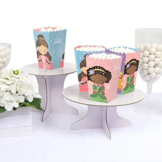 Big Dot of Happiness Princess Popcorn Boxes, Assorted Princess Birthday Party Favor Popcorn Treat Boxes - Set of 12 {4}