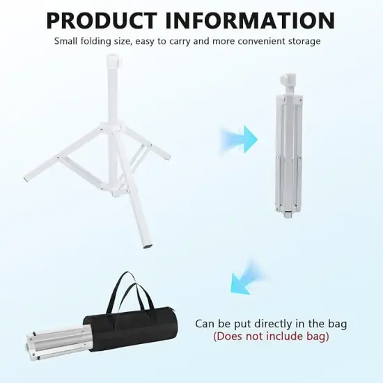 Summer Beach Umbrella Stand Base,Portable Foldable Sun Umbrella Stand White Triangular Iron Support Base for Patio Beach Garden Camping Fishing Outdoor Sunshade Stand {3}