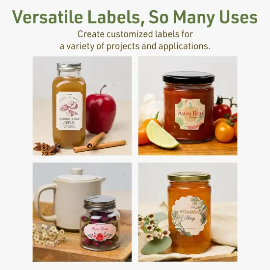 Avery Dissolvable Labels, 2.5" Diameter Round Scalloped {11}