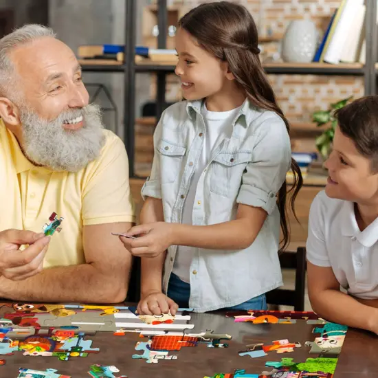 Caring Cats 100 Piece Jigsaw Puzzle Play & Learn {1}