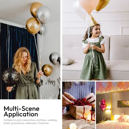 500 Yards Red Curling Ribbon for Gift Wrapping, 1/5 inch Wide Balloon Ribbon String {3}