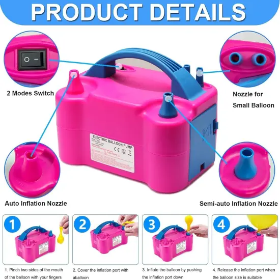 Balloon Arch Kit and Balloon Pump, 10FT Width 9FT Height Adjustable Balloon Arch Stand with NEW DESIGNED 2 Balloon Stands Water Fillable Bases for Wedding Anniversary Birthday Party Baby Shower {4}