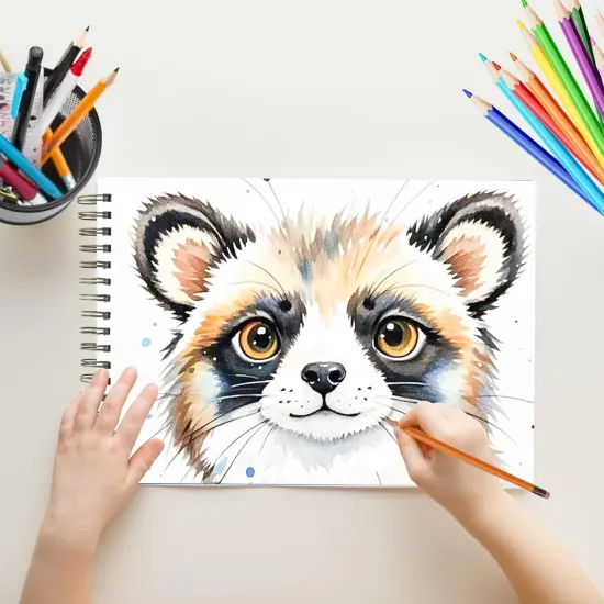 Sketchbook 9" x 12", Top Spiral Bound Sketch Pad, 60 Sheets 98lb/160gsm Drawing Paper for Wet and Dry Media, 1 Pack {2}