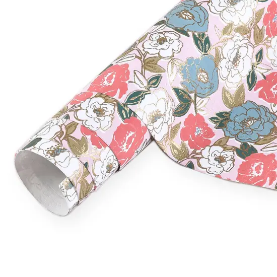 Handmade Cotton Recycled Gift Wrapping Sheet &ndash; Set of 5 {6}