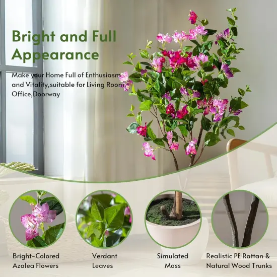 4FT Artificial Bougainvillea Tree {3}