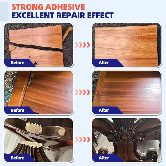 Wood Glue for Woodwork - High Strength Fast Drying Clear Glue, Low Odor - 25g - Suitable for Furniture, Garden, Crafts, DIY, Metal to Wood {5}