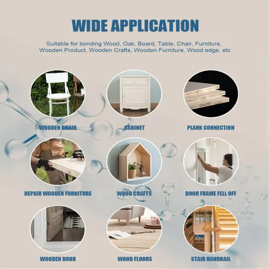 Wood Glue for bonding Wood, Oak, Furniture, Board, Table, Chair, Floor, Crafts, Woodworking - Waterproof, withstands Exposure to Sun and Extreme temperatures {2}