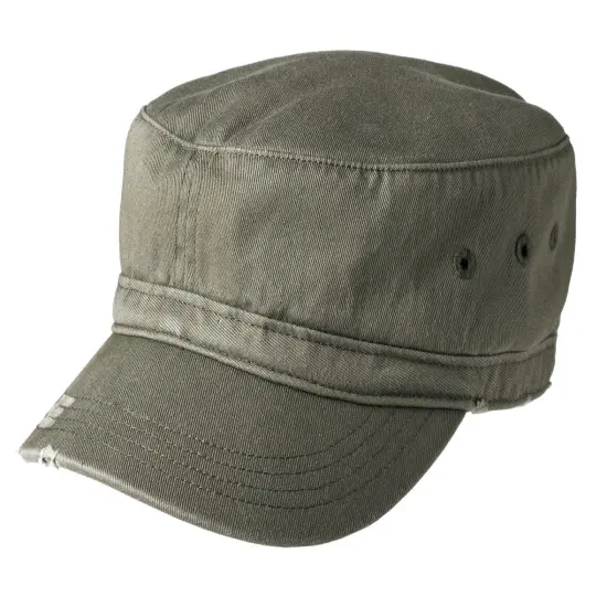 District &reg; Distressed Military Hat Olive {1}