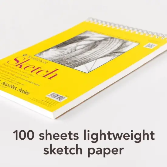 300 Series Sketch Pad, 5.5x8.5 inch, 100 Sheets, Side Wire - Artist Sketchbook for Drawing, Illustration, Art Class Students {5}