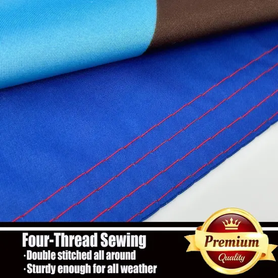 Progress Pride Rainbow Flag 3x5 Outdoor Double Sided 3 Ply-LGBTQ Gay Lesbian Bisexual Non Binary Transgender All Inlcusive Progressive Pride Rainbow Flag Vivid Color Heavy Duty Polyester Flags with 2 {5}