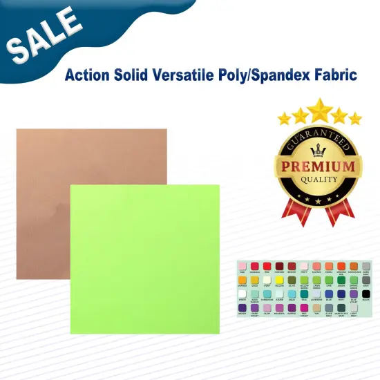 Action Solid Versatile Poly/Spandex Fabric Beige {2}