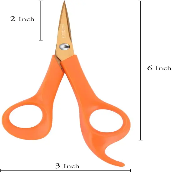 Micro-Tip Scissors, Precision Scissors, Pointed Sharp Titanium Blades, 6 Inch Craft Detail Scissors Ideal for Paper Cutting, Scrapbooking, Beauty Crafting, Sewing,4Pack {2}