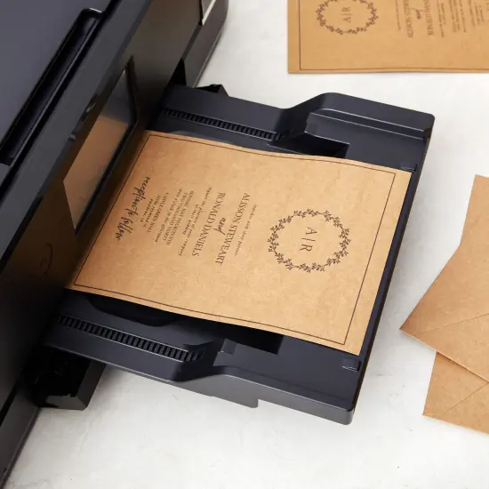 50 Pack Blank Cards and Envelopes 5x7, Kraft Paper A7 Notecards for DIY Open When Letters, Wedding Invitations, Birthday Cards Brown {2}