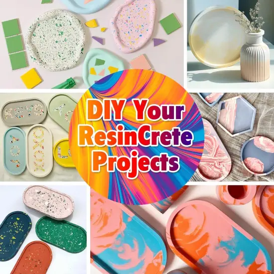 JDiction ResinCrete Pigment, 10 Color Highly Concentrated ResinCrete Dye for DIY Jewelry Making, Vivid Color Premium Quality Easy to Use for Paint, Craft-10ml Each {6}