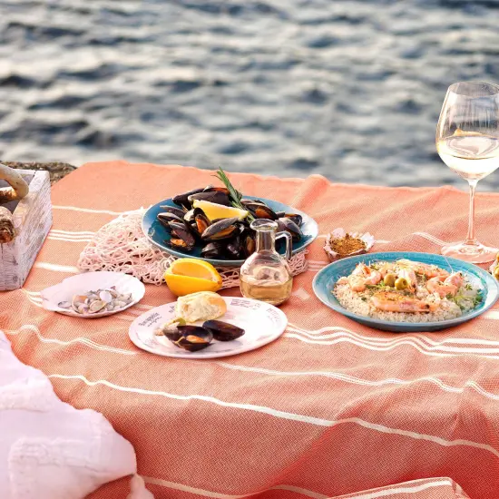 2-Pack Turkish Beach Towels - 40"x70" Oversized Quick-Dry, Sand-Free & Lightweight Towels for Travel, Camping, Beach, and Pool {5}