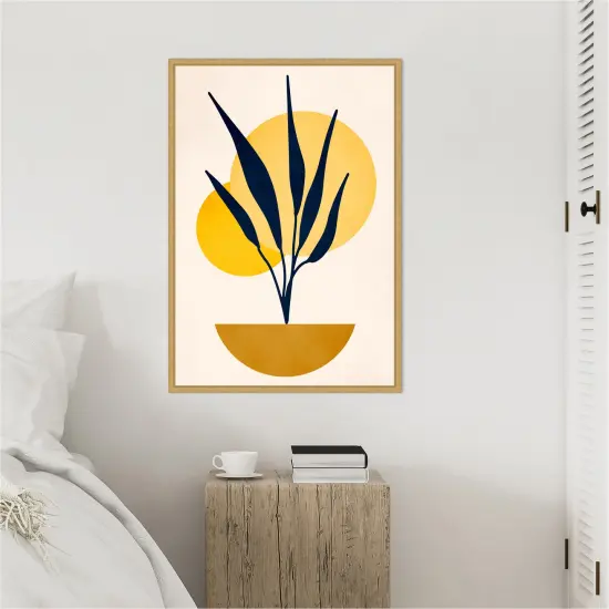 Copenhagen 1978 Study No 5 by Eins Kubistika Framed Canvas Wall Art {5}