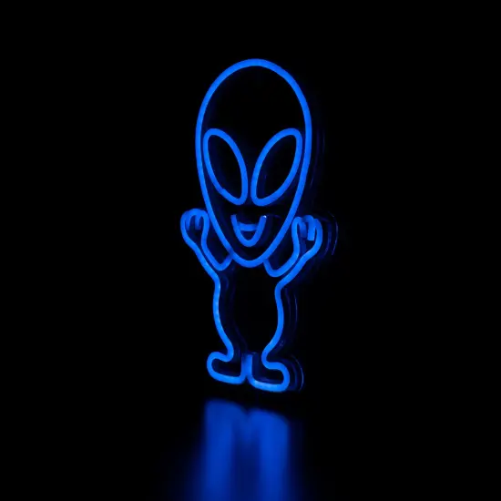 Northlight LED Alien Neon Lighted Wall Art - 16.75" Blue {6}