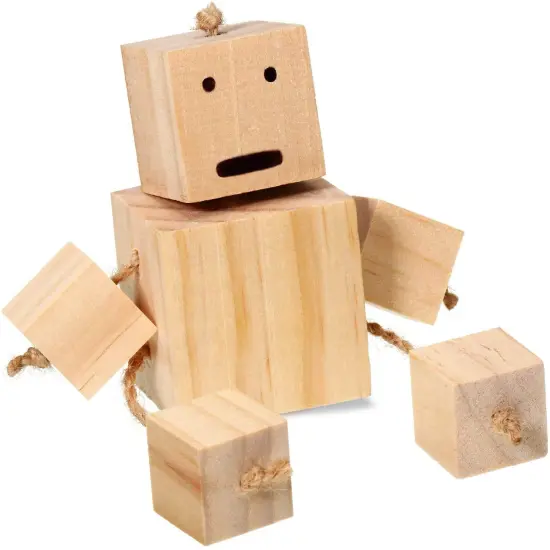 130 Pcs 1 inch Natural Solid Cube Wooden Unfinished Craft Wood Blocks Wood Cubes for DIY Craft Gifts (130pcs) {2}