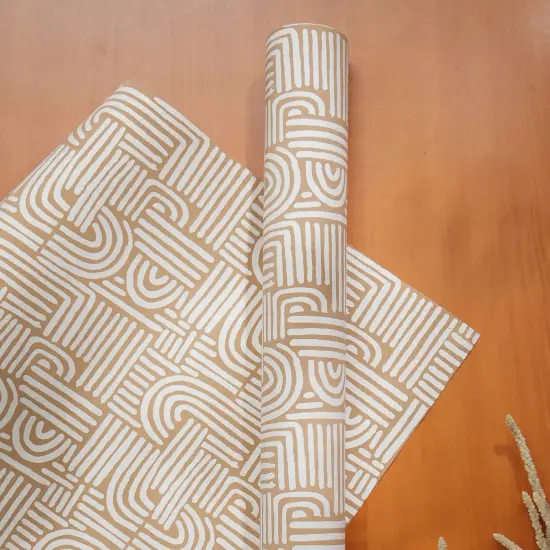 Gift Wrap Set of 5 - Orange/Brown - HMP+Cardboard {1}
