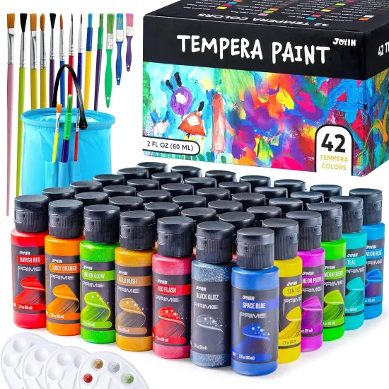 42PCS Washable Tempera Paint Set for Kids {1}