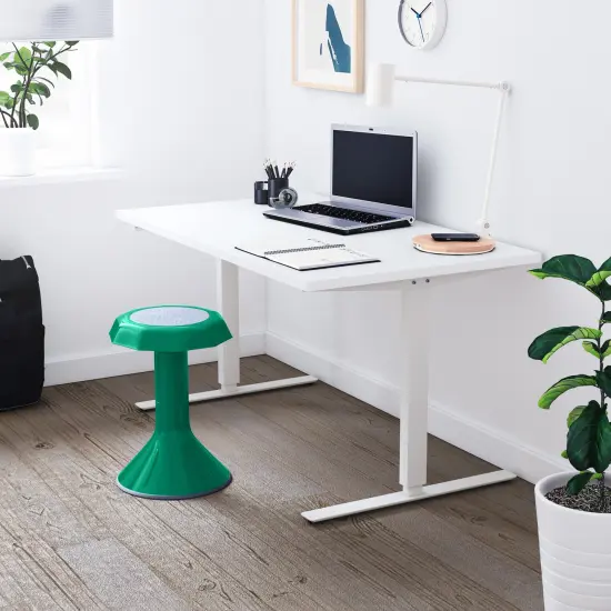 ACE Active Core Engagement Wobble Stool, Portable Flexible Seating, 18in Seat Height Green {6}