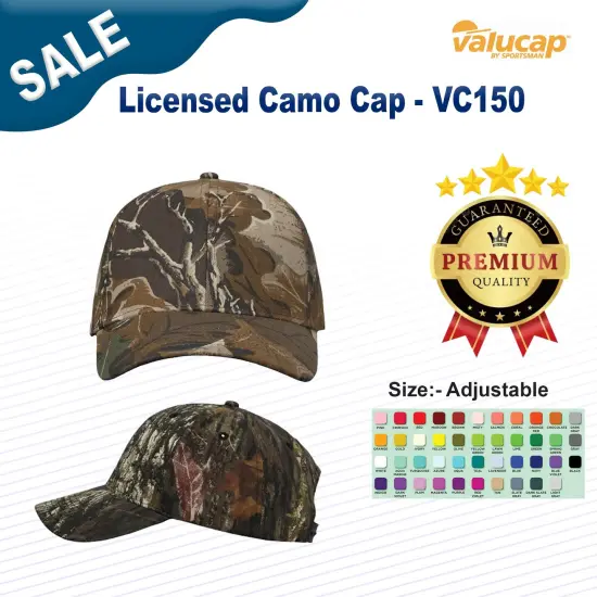 Valucap&reg; Licensed Camo Cap Advantage Classic {3}