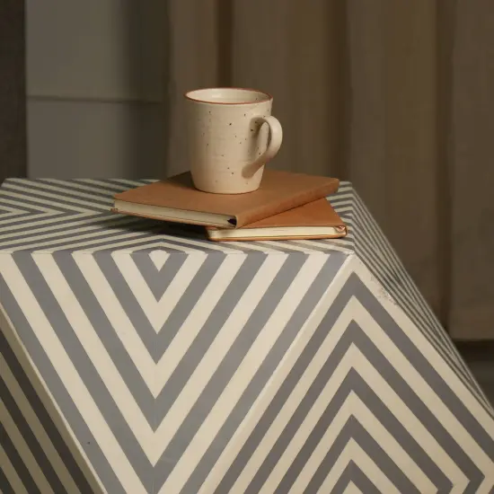 Hexagon End Table for Living Room - 29" x 29" x 20" {2}