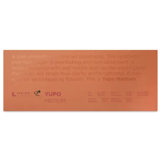 Legion Yupo Synthetic Paper Pad - 6" x 15", Bright White, 10 Sheets {1}