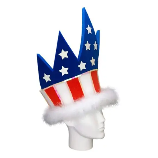 USA Crown Hat Patriotic & Regal Party Accessory {3}