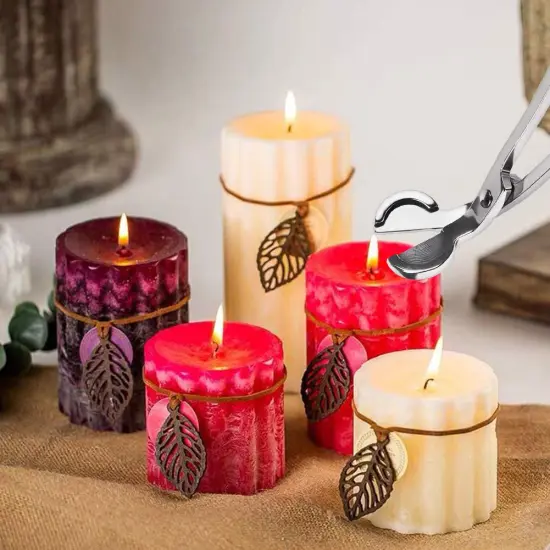Yoodelife Candle Wick Trimmer, Polished Stainless Steel Wick Clipper Cutter - Reaches Deep Into Candles to Cut Spent Wicks, Allow Cleaner Burn and Prevent Soot Buildup {2}