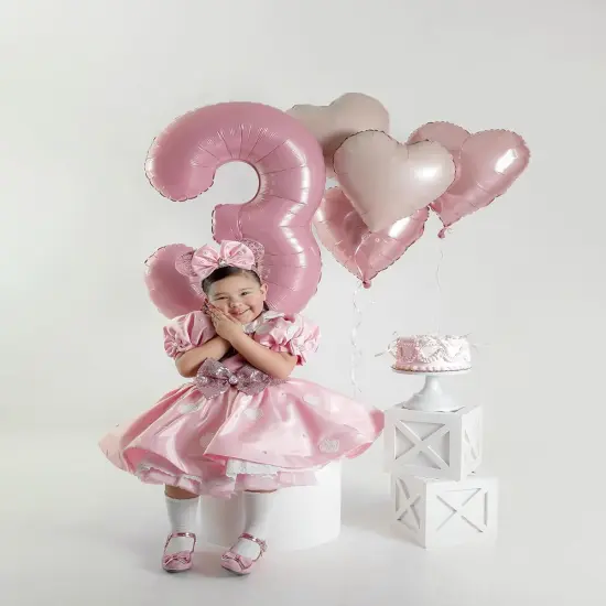 Pink White Heart Balloons,12Pcs Baby Pink Cream White Heart Shaped Foil Balloons,18Inch Light Pink Sand White Helium Mylar Balloon for Baby Shower Birthday Anniversary Wedding Party Decorations {5}