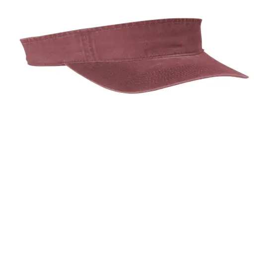Port Authority&reg; Beach Wash Visor Red Rock {1}
