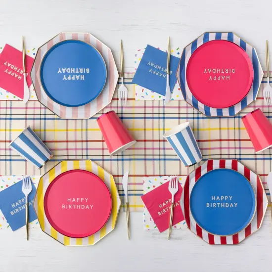 HAUTE PINK SIGNATURE HAPPY BIRTHDAY SMALL PLATES {4}