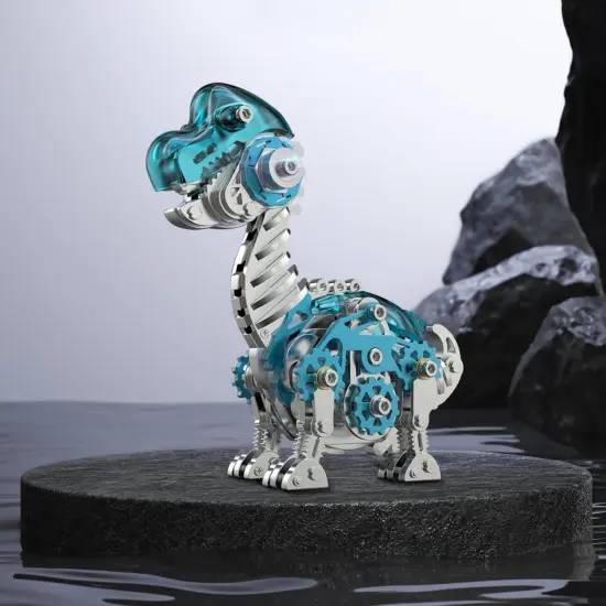 3D Metal Puzzles for Kids,3D Metal Model Kits Mechanical Dinosaur Model Brachiosaurus,Steel 3D Puzzles Stainless Steel Ornaments for Adults Home Decor {5}