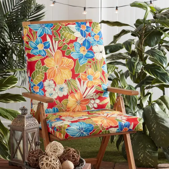 High Back Dining Chair Pad Sapphire {5}